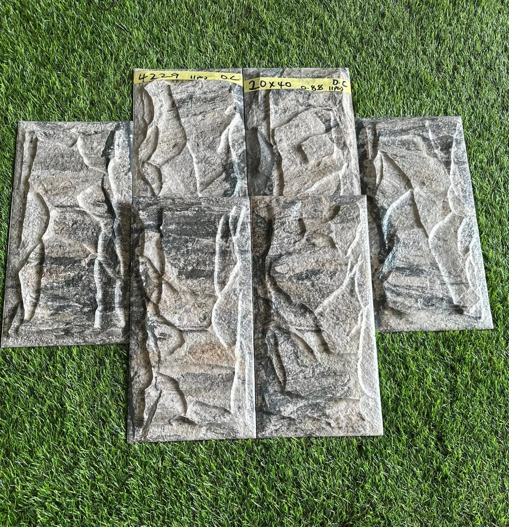 Silver Grey Slate Stone Wall Tile — Tiles