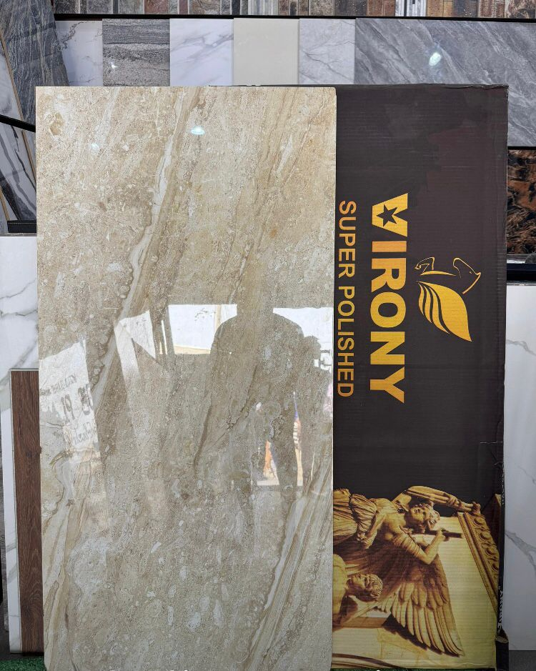 Virony Super Polished Beige Marble — Tiles