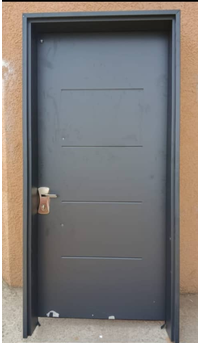 Classic Charcoal Security Door — Doors