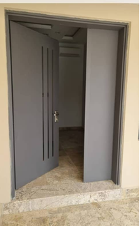 Grey Double Entry Door — Doors